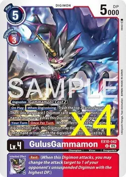 4X Digimon Card Game GulusGammamon EX10-042 Uncommon Sinister Order NM - Image 1