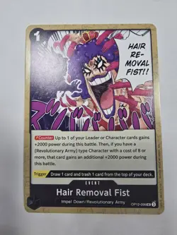 Hair Removal Fist OP12-098 Legacy of the Master Regular One Piece Card Game - Image 1