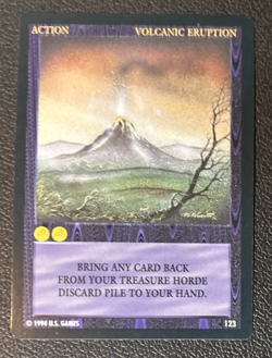 Wyvern CCG 1994 Limited Edition Common Card Action Volcanic Eruption #123 - Image 1