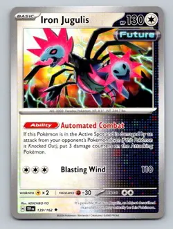 2024 Pokemon Card SV05: Temporal Forces Iron Jugulis 139/162 - Image 1