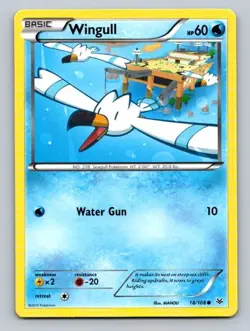2015 Pokemon Card XY Roaring Skies Wingull 18/108 - Image 1