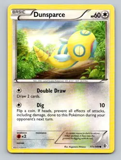 2012 Pokemon Card Boundaries Crossed Dunsparce 111/149 - Image 1
