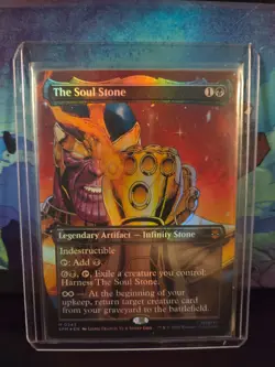 MTG Marvel Spider-Man Borderless Foil The Soul Stone NM Pack Fresh Thanos - Image 1