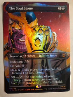 MTG Marvel Spider-Man Borderless Foil The Soul Stone NM Pack Fresh Thanos - Image 2