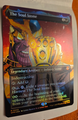 MTG Marvel Spider-Man Borderless Foil The Soul Stone NM Pack Fresh Thanos - Image 3