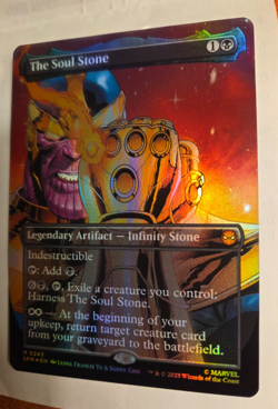 MTG Marvel Spider-Man Borderless Foil The Soul Stone NM Pack Fresh Thanos - Image 5