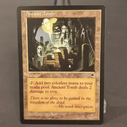 MTG Tempest "Ancient Tomb" Magic The Gathering NM 1997 WOTC 20+ Pictures! - Image 1