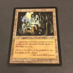 MTG Tempest "Ancient Tomb" Magic The Gathering NM 1997 WOTC 20+ Pictures! - Image 3