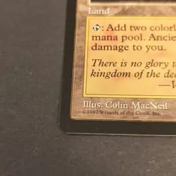 MTG Tempest "Ancient Tomb" Magic The Gathering NM 1997 WOTC 20+ Pictures! - Image 4