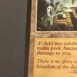 MTG Tempest "Ancient Tomb" Magic The Gathering NM 1997 WOTC 20+ Pictures! - Image 5