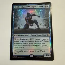 Spider-Man 2099, Miguel O'Hara FOIL Spider-Man Eternal-Legal SPE MTG Unplayed NM - Image 1