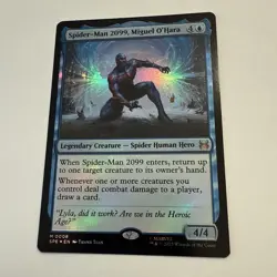 Spider-Man 2099, Miguel O'Hara FOIL Spider-Man Eternal-Legal SPE MTG Unplayed NM - Image 2
