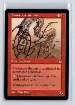 FLOWSTONE HELLION - MTG Magic the Gathering Card - Stronghold - Uncommon - Image 1