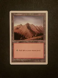 Magic: The Gathering Mountain (444) MTG Core Set 5th Edition 1997 - Image 1