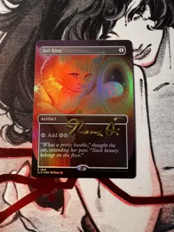 Sol Rings Raining Cats And Dogs Artist Signature (Both Sides) FOIL MTG NM - Image 1