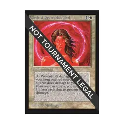 WOTC MtG International Ed. Circle of Protection: Red (C) NM - Image 1