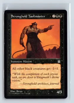 STRONGHOLD TASKMASTER - MTG Magic the Gathering Card - Stronghold - Uncommon - Image 1