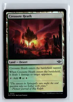 FOIL Creosote Heath Outlaws of Thunder Junction - MTG Magic the Gathering Card - Image 1