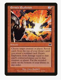 Erratic Explosion MTG ONS MP-LP | Pauper EDH Combo Old Frame Premodern Burn - Image 1