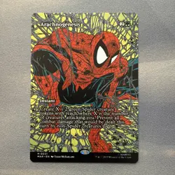 Arachnogenesis MINT Borderless 31 Marvel Eternal-Legal MAR MTG Mythic Unplayed M - Image 1