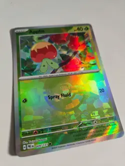 Pokemon Prismatic Evolutions Applin 009/131 Pokeball Texture Shift Error - Image 2