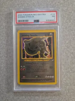 Pokemon Neo Destiny 2002 Shining Steelix #112 PSA 7 NM - Image 1