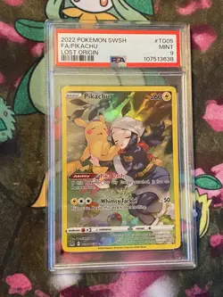Pokemon TCG Pikachu TG05/TG30 Swsh11: Lost Origin Trainer Gallery Holo - Image 1