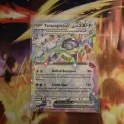 Terapagos ex 128/142 Sv07: Stellar Crown Holo Rare Pokemon TCG Near Mint - Image 1