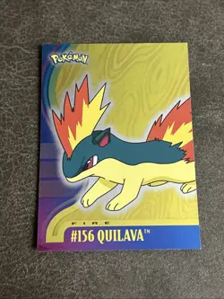 2001 Topps Pokemon Johto Series 1 Foil #156 Quilava - Image 1