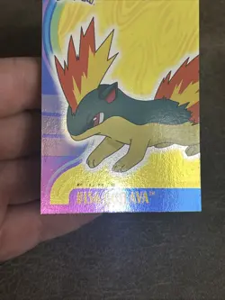 2001 Topps Pokemon Johto Series 1 Foil #156 Quilava - Image 3