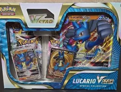 Pokemon TCG Lucario Vstar Special Collection Box Sealed 4 Packs 2 Promos - Image 1