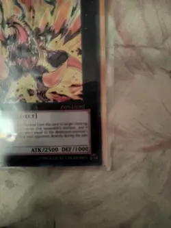 Yugioh Number 61: Volcasaurus ZTIN-EN002 Ultra Rare 1st Edition Near Mint - Image 3