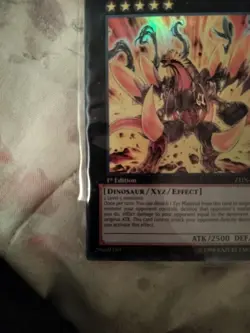 Yugioh Number 61: Volcasaurus ZTIN-EN002 Ultra Rare 1st Edition Near Mint - Image 4