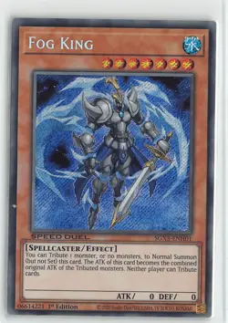 YuGiOh Speed Duel GX: Duelists of Shadows Secret Rare #SGX3-ENH01 Fog King - Image 1