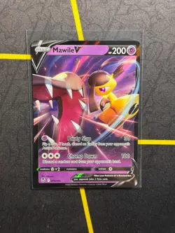 Mawile V 070/195 - Pokemon TCG Silver Tempest Sword & Shield Ultra Rare Card NM - Image 1