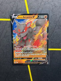 Hisuian Arcanine V 090/195 - Pokemon TCG Silver Tempest Ultra Rare Card NM - Image 1