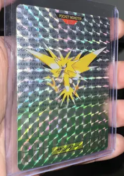 Zapdos 1996 Bandai Cardass Pocket Monsters No. 145 CUSTOM Pokemon Card NM+ - Image 1