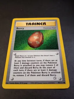 Pokemon Neo Genesis Berry Common Trainer Card 99/111 LP - Image 1