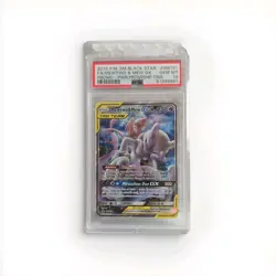 PSA 10 GEM MINT Mewtwo & Mew GX SM191 Black Star Promo Pokemon Card - Image 1