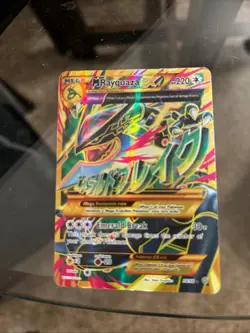 M Rayquaza EX Shiny Full Art Holo Card 98/98 XY-Ancient Origins LP-MP Condition - Image 2