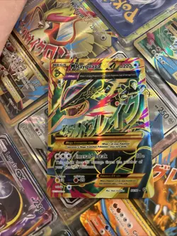 M Rayquaza EX Shiny Full Art Holo Card 98/98 XY-Ancient Origins LP-MP Condition - Image 4