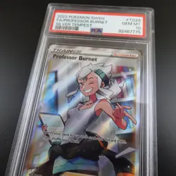 PSA 10 Professor Burnet TG26/TG30 Silver Tempest Graded Pokemon Card - Image 2