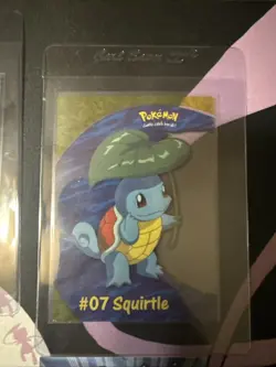 2000 Topps Pokemon TV Animation - PC4 #7 Squirtle - Clear Card - Image 2