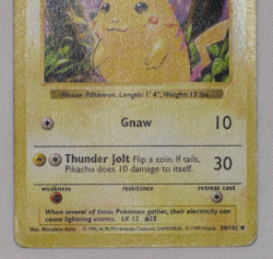 Pikachu 1995 Base Set Pokemon Card Shadowless Red Cheeks Rare 58/102 - Image 4