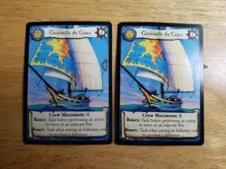 2x Vintage 1999 OOP 7th Sea CCG Grenouille du Grace Collectible Trading Card - Image 1