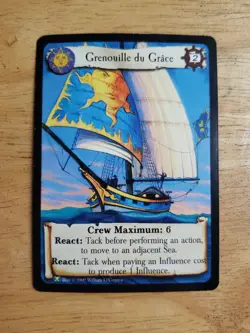 2x Vintage 1999 OOP 7th Sea CCG Grenouille du Grace Collectible Trading Card - Image 2