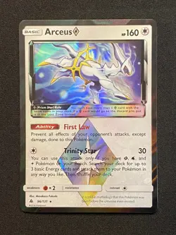 Pokemon Card TCG - Arceus 96/131 Prism Star Rare Sun & Moon Forbidden Light - NM - Image 1