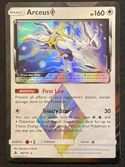 Pokemon Card TCG - Arceus 96/131 Prism Star Rare Sun & Moon Forbidden Light - NM - Image 2