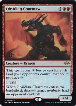 Obsidian Charmaw R Prerelease Cards 137 NM - Image 1