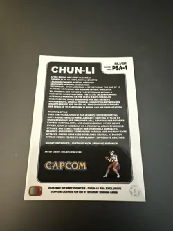 Chun-Li Silver PSA Promo Card Street Fighter 2 Champion Edition PSA Exclusive - Image 2